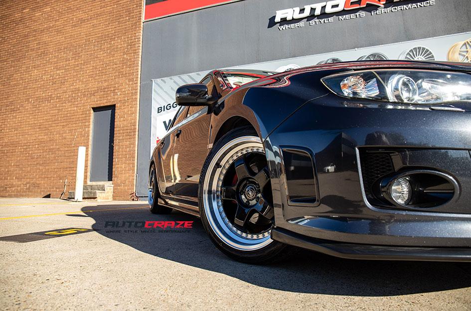 SUBARU WRX RS1 BLACK MACHINED LIP